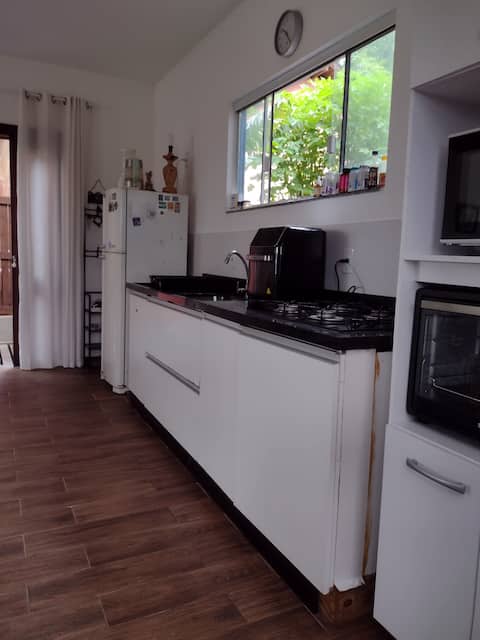 Successful Airbnb property: Blue House, sunset view, 450 meters from the beach in Palhoça