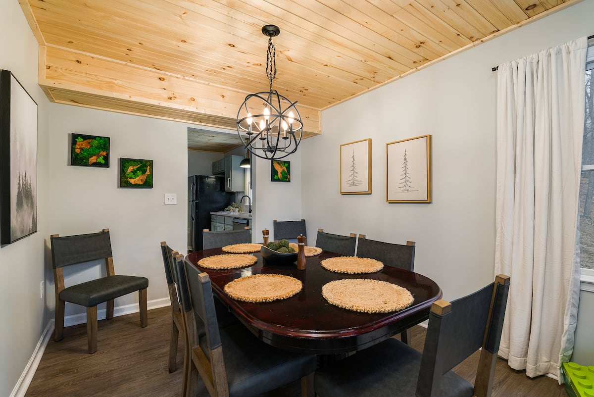 Dining table set and ready