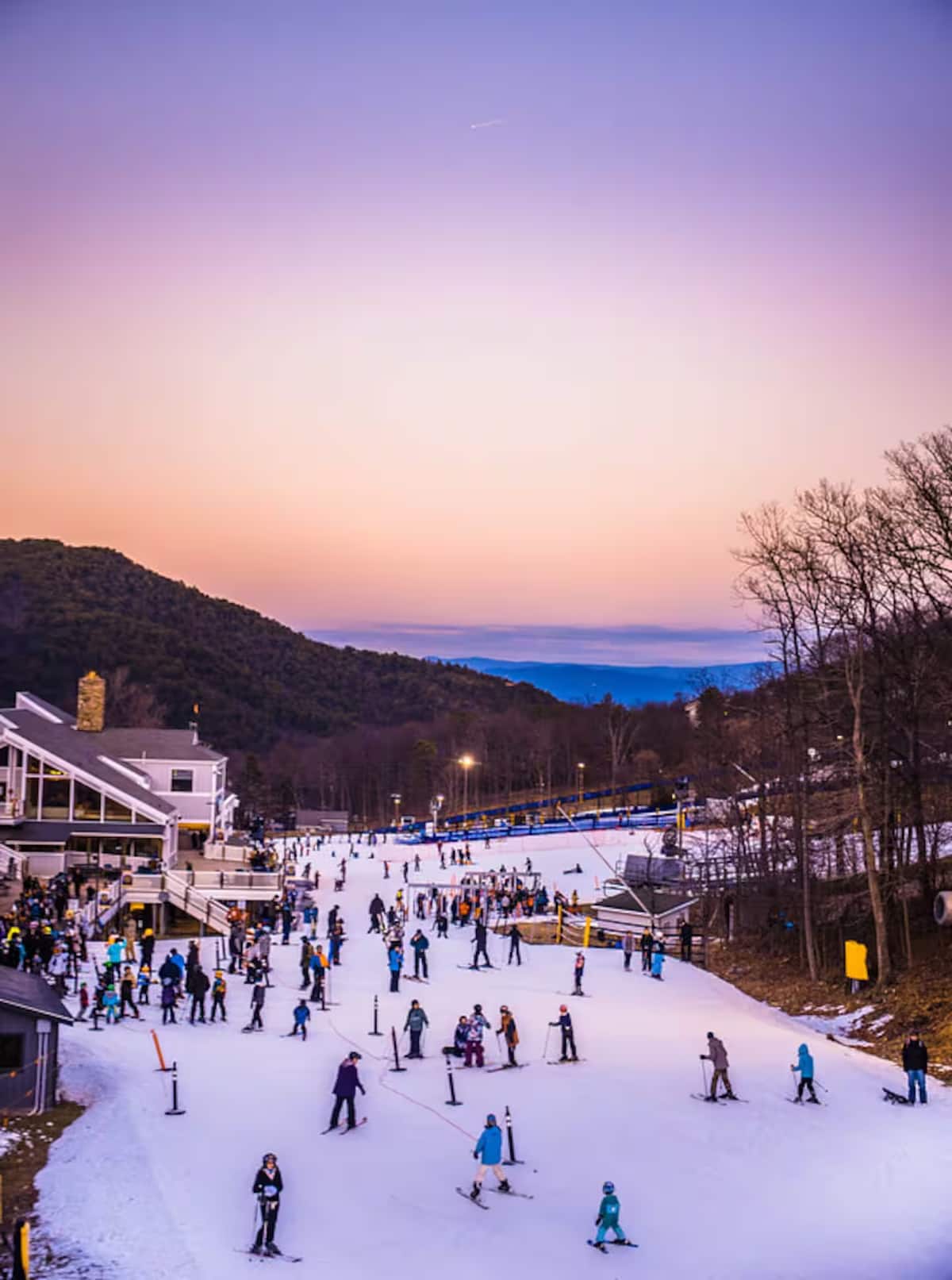 The slopes at dusk