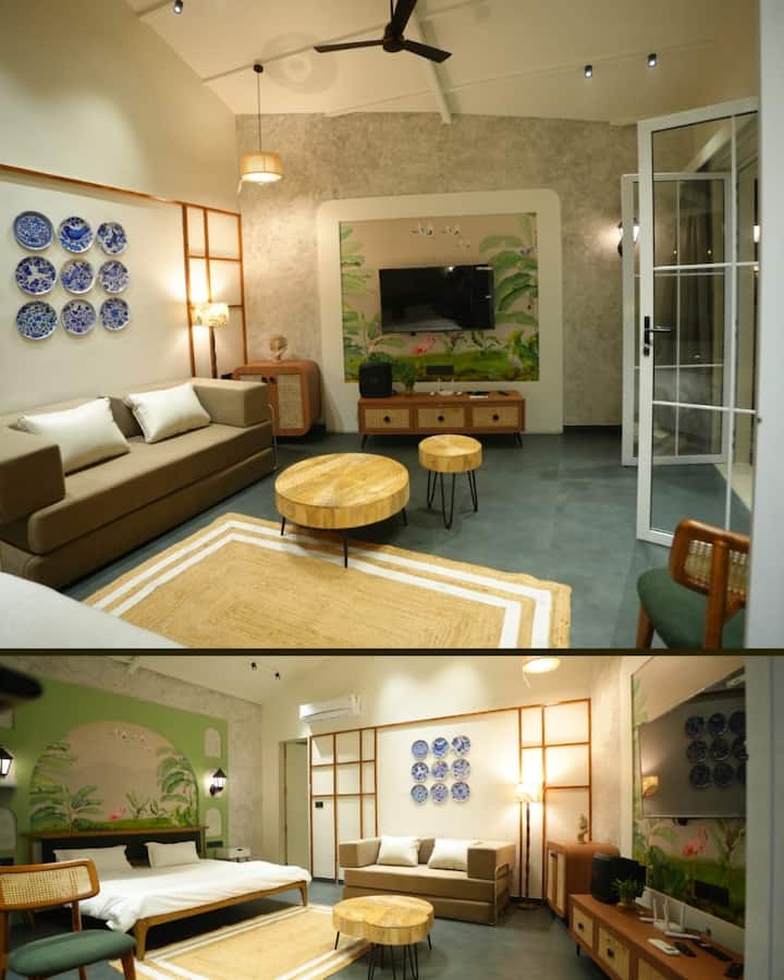 Aura Villa – 2bhk |Tropical Stay With Private Pool - Daman