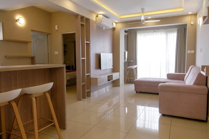 Bastiat Stays | Serenity 1bhk | Kakkanad - Kochi