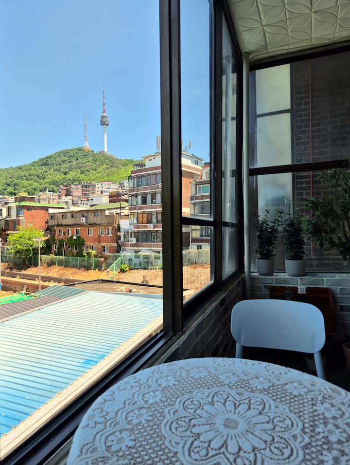 남산전망 3br/ 단독 1층 평지/ 명동/광화문/서울역/N타워 도보/무료짐보관 #미멘 - Seul