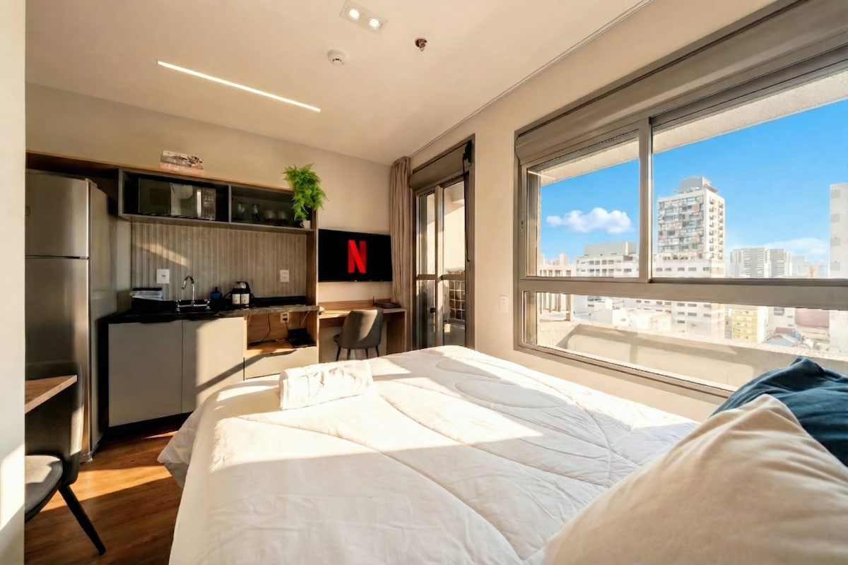 Curated visual reference: Fresh Look at Perdizes Studio Natural Light Apartments For Rent In São Paulo