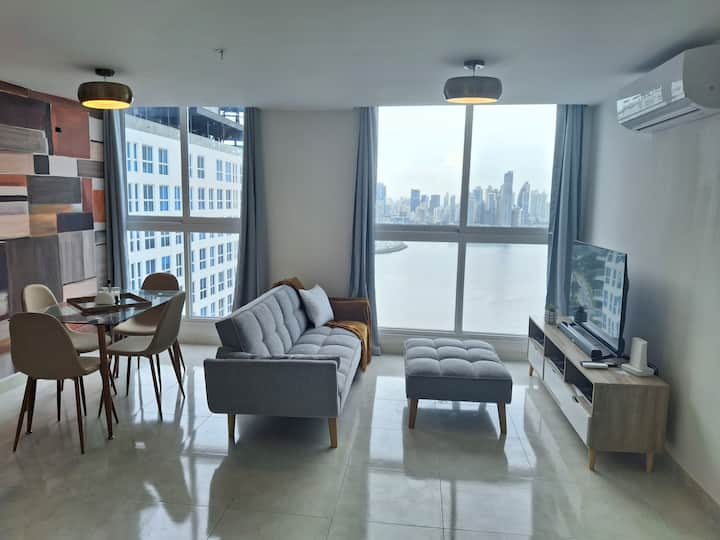 Lindo Apto. Vista Impactante A La Ciudad 1br/2bth - Playa Blanca, Panamá