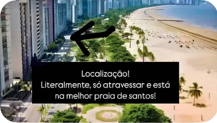 Studio Pé Na Areia Santos-  Check-in/out Flexíveis - Santos