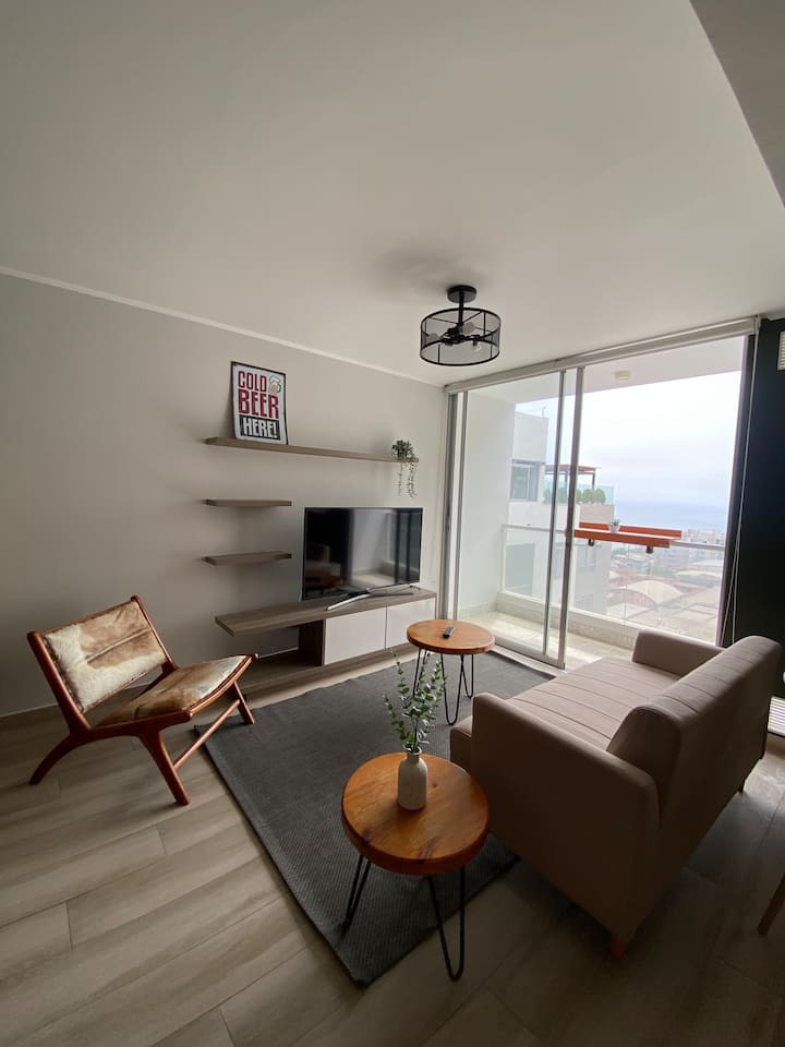 Moderno Departamento De Estreno Con Vista Al Mar - Lima