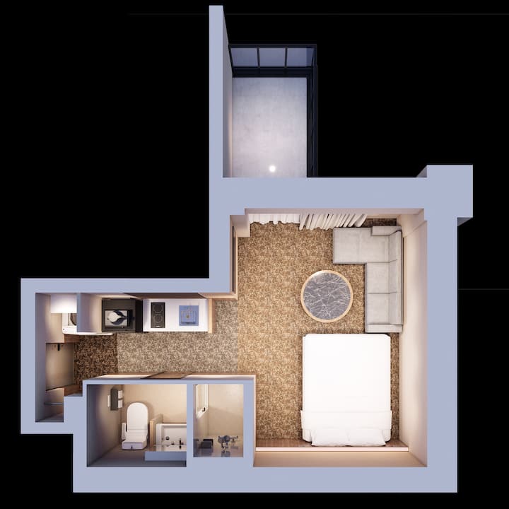 26㎡/1 Queen Bed/3minjr/kix/namba/dotonbori/usj - Japon