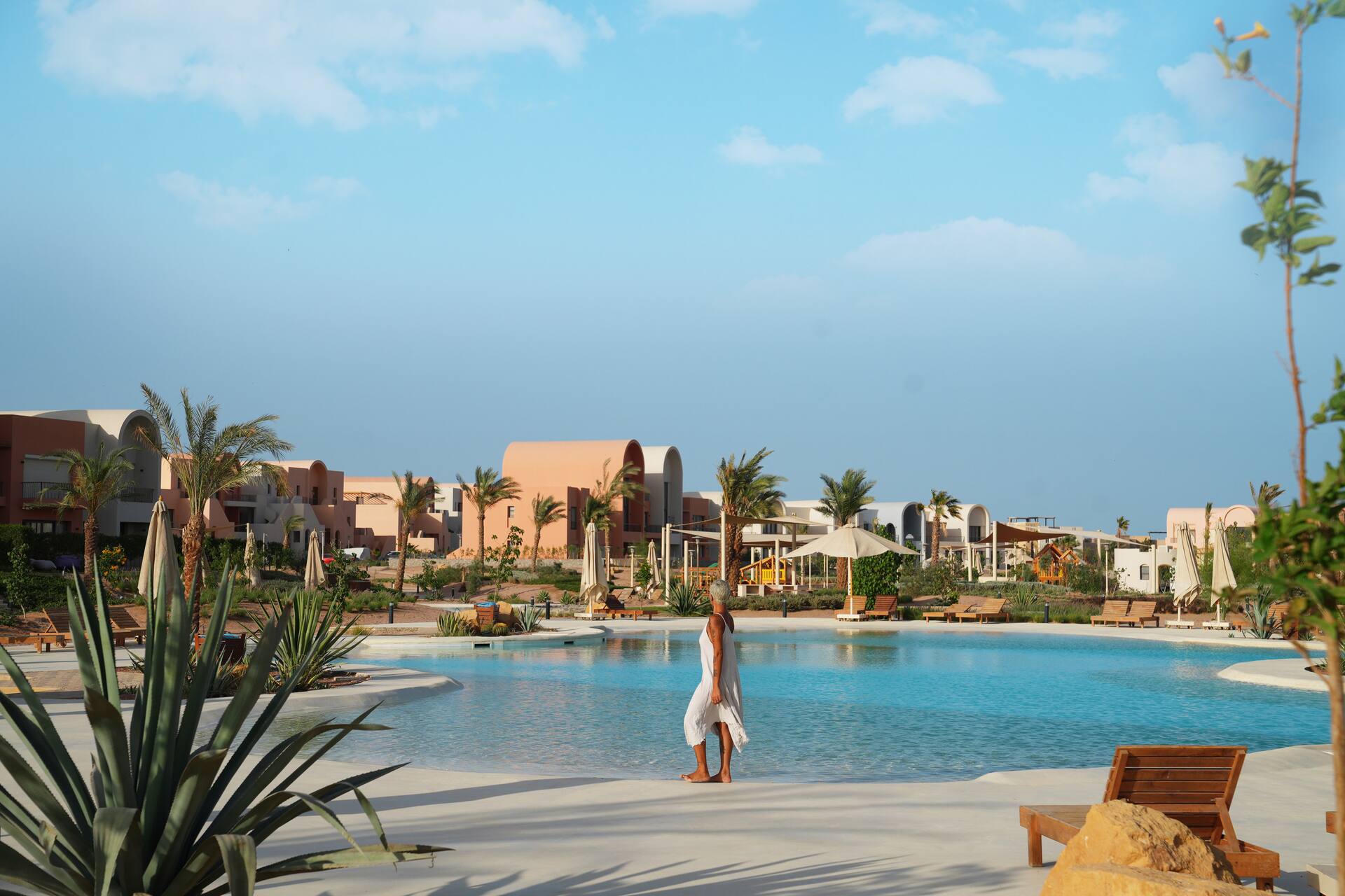 Calm, Design-Led Stay by a Lagoon-Style Pool