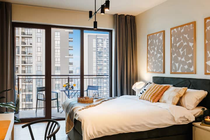 [卧室]在舒适的标准双人床上睡个好觉