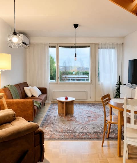 Cozy two-room apartment with sauna