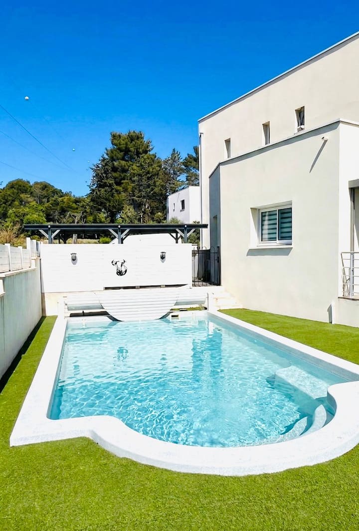 Maison Familiale 7 Pers. Avec Piscine, Proche Mer - Saint-Aunès