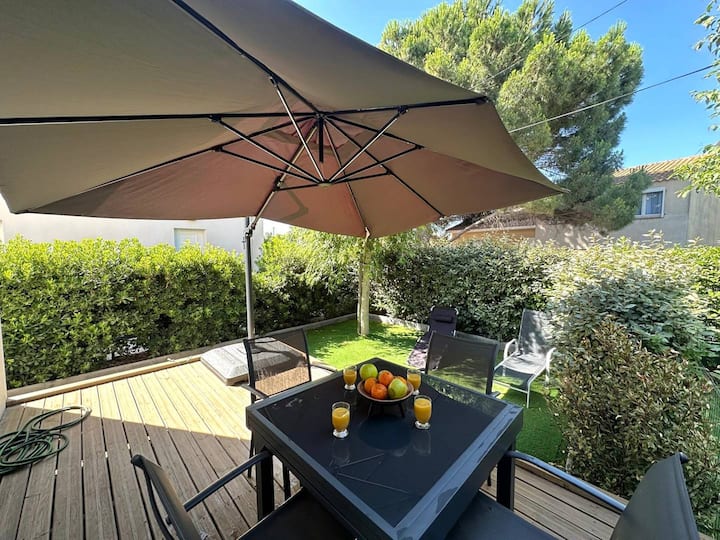 Joli Pavillon Familial Avec Piscine  Animaux Acce - Valras-Plage