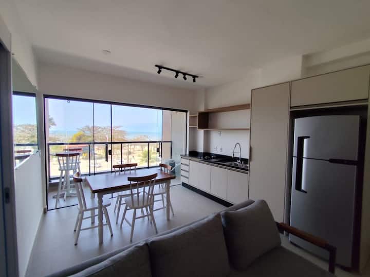 Apartamento Frente Mar Ar Condicionado Tv Smart - Caraguatatuba