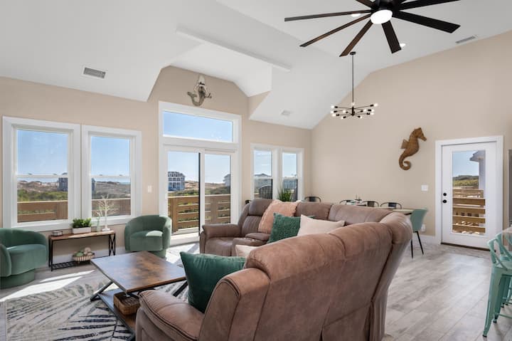 New 4br Home W/ Pool, Hot Tub, Ocean & Horse Views - Carova Beach, North Carolina