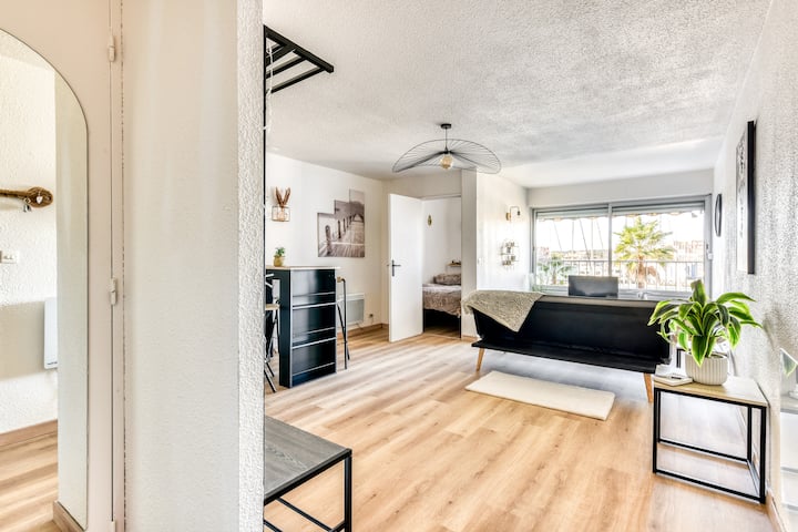 Studio Cosy Vue Port, Parking Privé, Tout à Pied - Gruissan