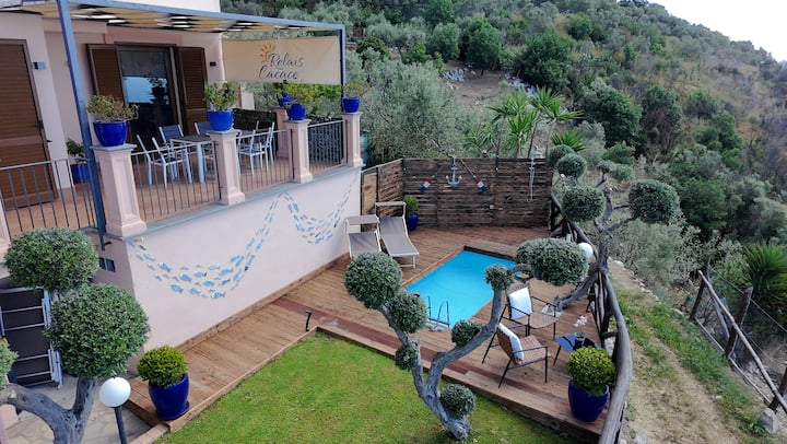 Relais Cacace - Casa Con Piscina E Vista Mare. - Campania