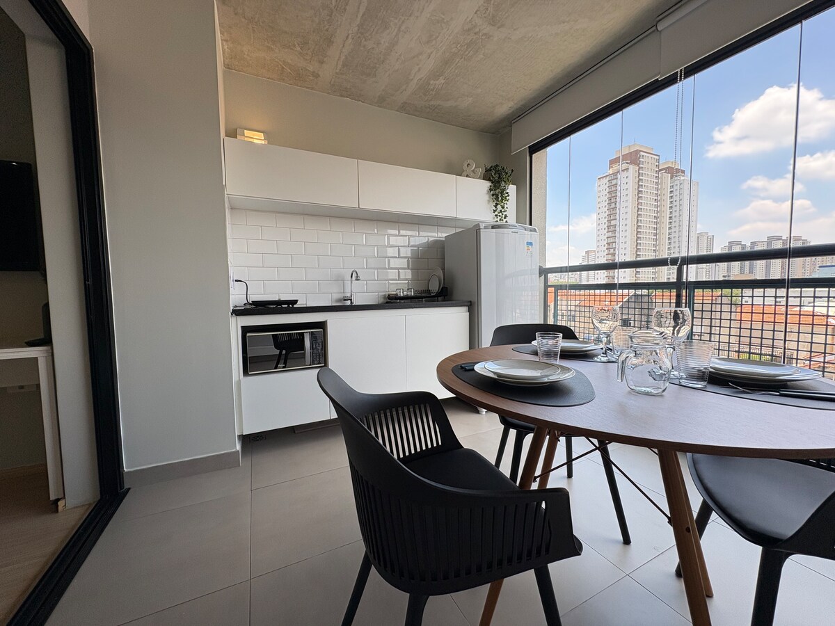 Anúncio popular: Studio moderno | Self check-in, Piscina e Academia em Bom Retiro