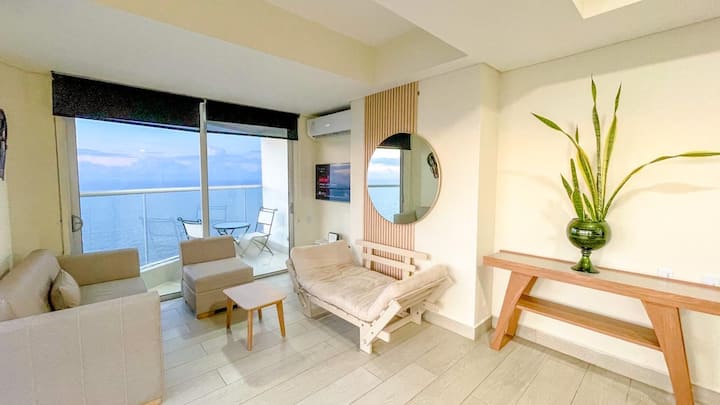 Renovado Atardecer Vista Al Mar Piso 32 Fulldotado - Cartagena, Colombia