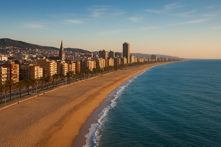 Cozy Room By The Metro & Sea With Air Conditioning - Badalona