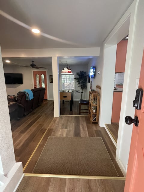 Popular Airbnb listing: Family Cabin Getaway with Decks, Fire Pit & Views in Sherwood Shores