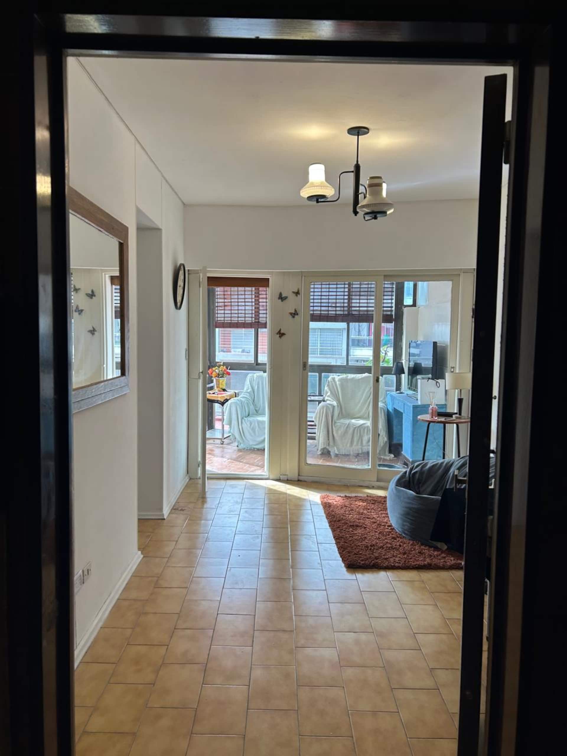 Apartamento de 1 dormitório com grande terraço em Villa Crespo