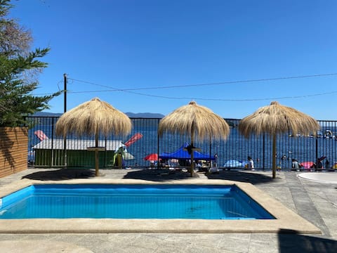 Cabin 5 Lican Ray Primera with access to the lake