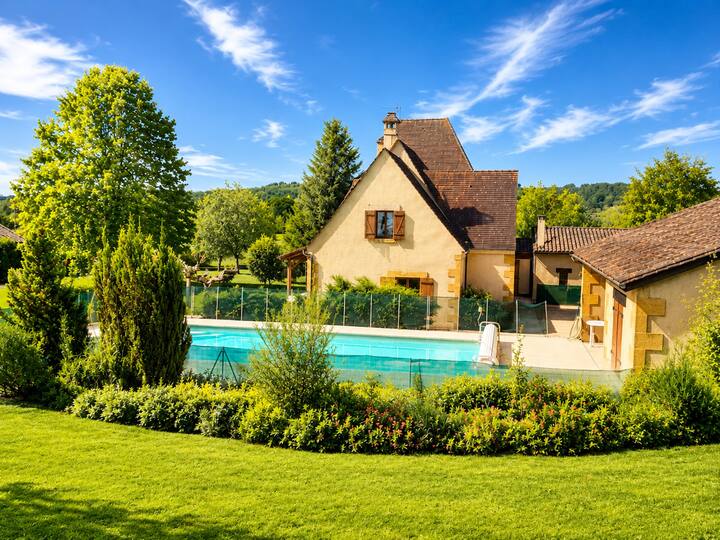 Grande Maison (14 Pers)  Piscine Chauffée - Dordogna