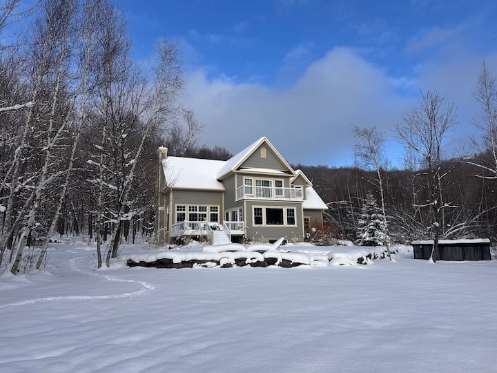 Home In Beautiful Forested Mountain, Skiing Chalet - 그헝비