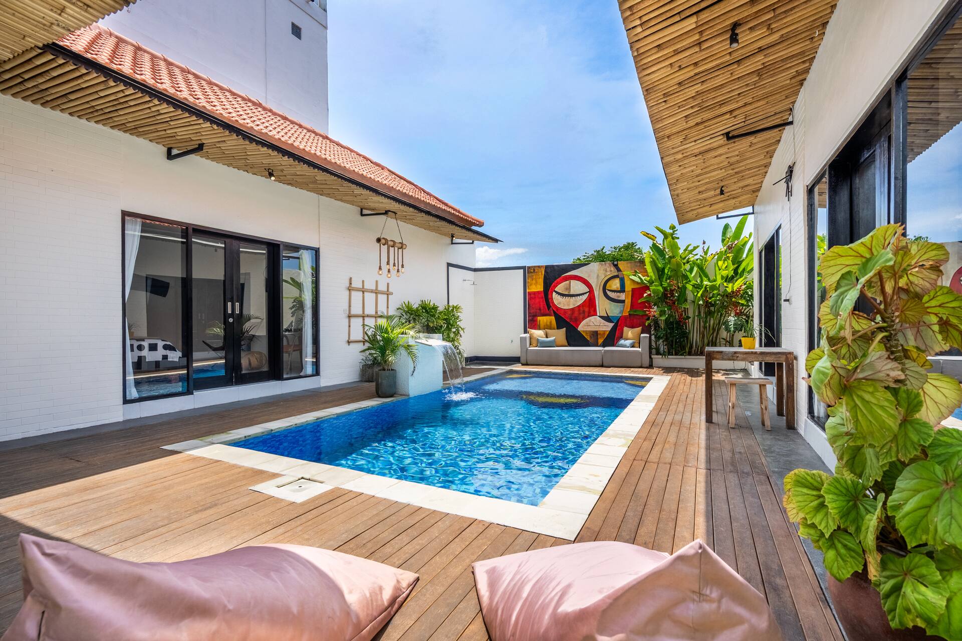 Serene Modern Poolside 3 Bedroom Private Villa in Canggu