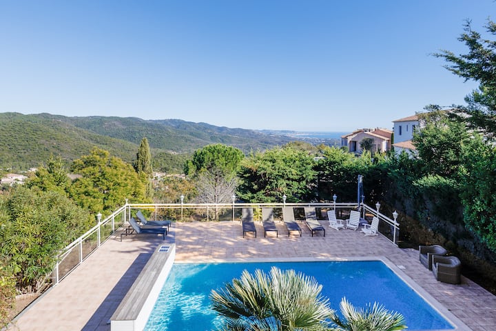 Villa La Loreley 12 Pers Piscine Privée Vue Mer - Fréjus