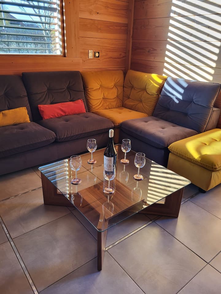 Chalet En Bois Au Cœur Du Vignoble Jurassien - Baume-les-Messieurs