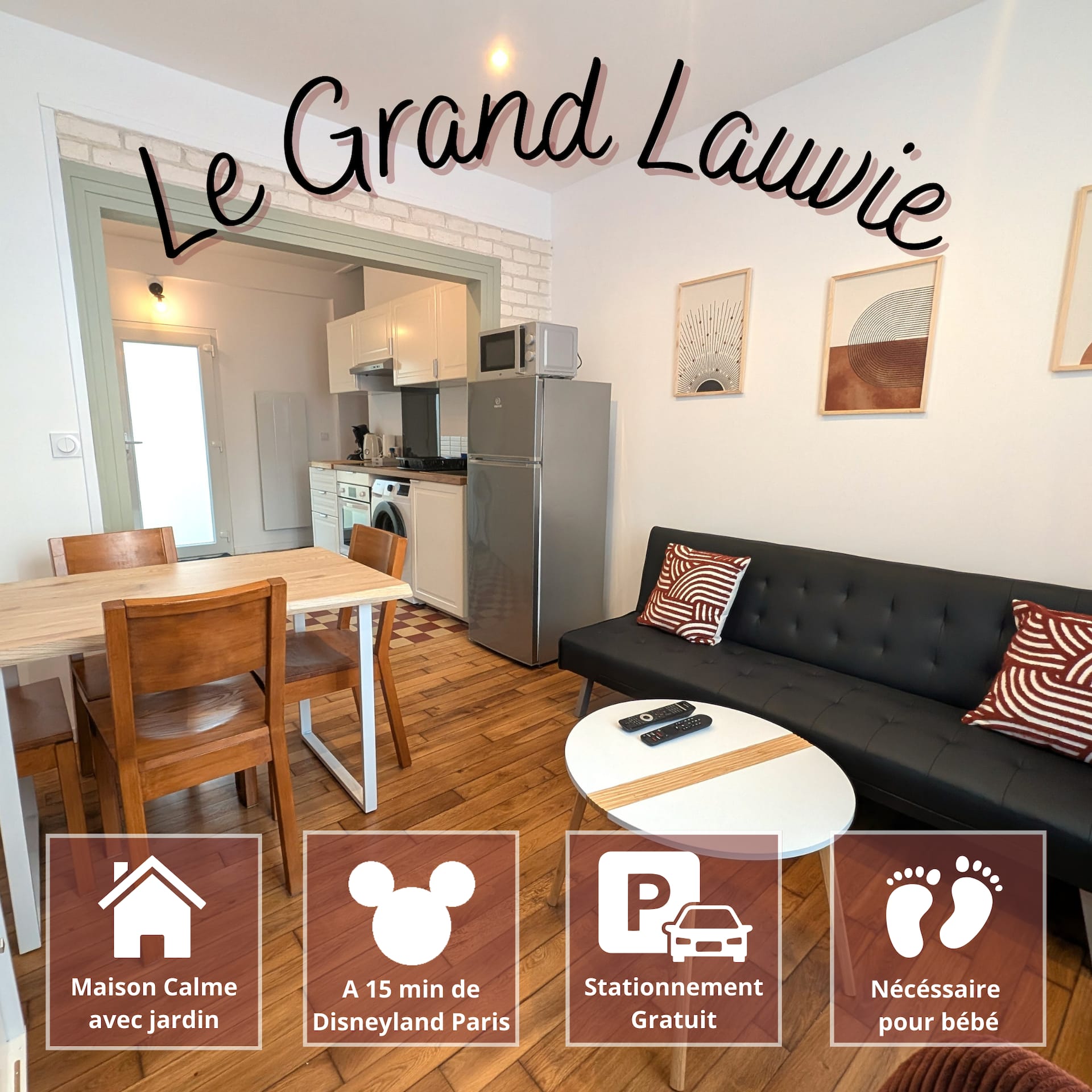 Le Grand Lauvie - 2-bedroom 4 people - 13 min Disney