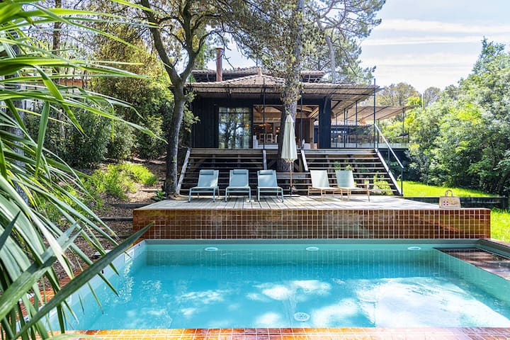 Superbe Maison Pour 12 Personnes Avec Piscine - Ca - Lège-Cap-Ferret
