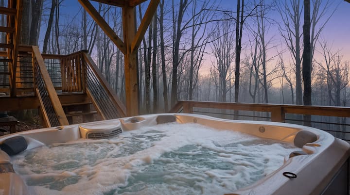Pet Friendly, Fireplace, Hot Tub, Game Room, Views - Beech Mountain, NC