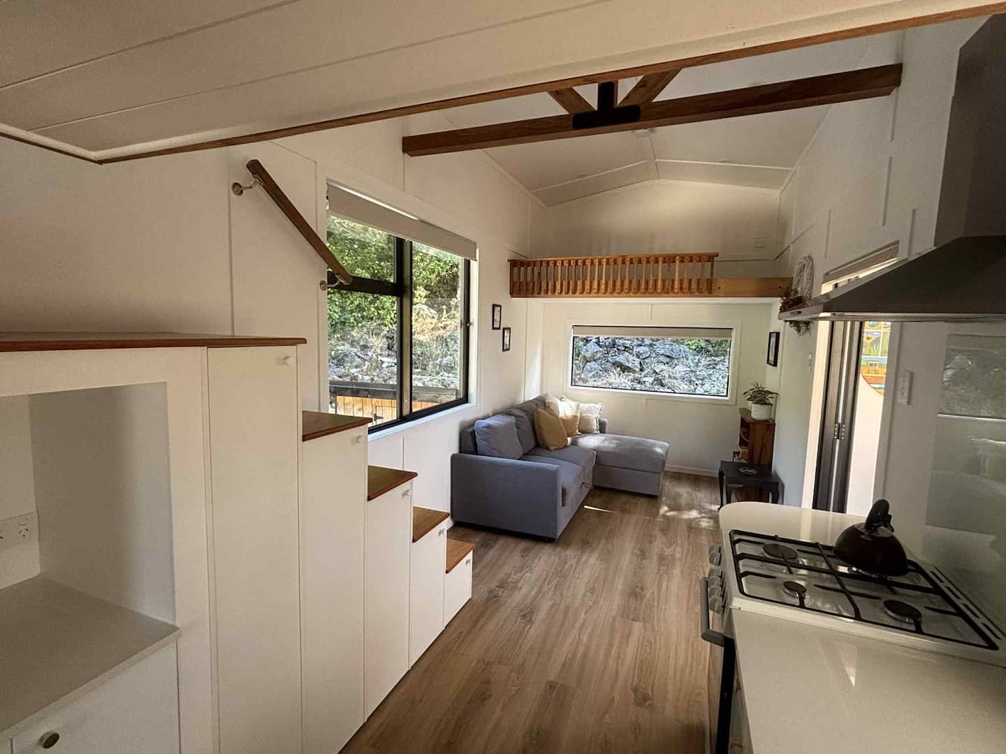 Feather And Stone Hideaway 
Tiny Home In Waitomo 3