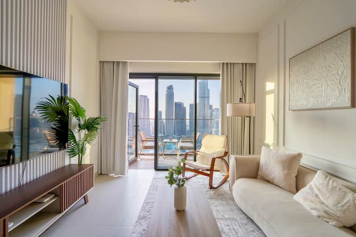 High Floor 2br Burj&fountain View 3mins Dubai Mall - Dubai