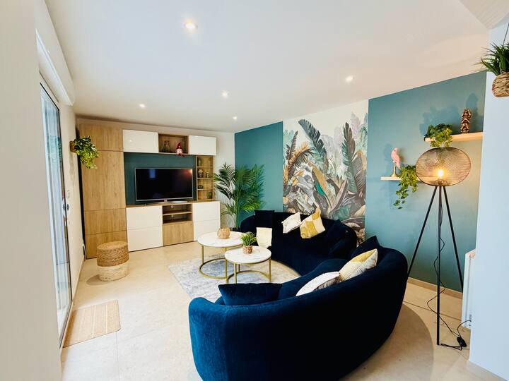 Maison Jungle 12 Personnes Spa Privatif - Merlimont
