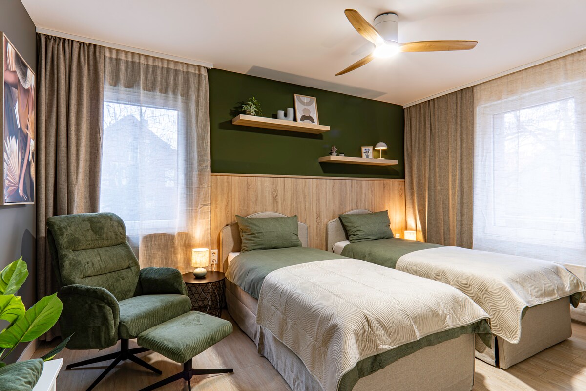 Top Airbnb: be Apart - near center + train + supermarket - Linden 4 in Linden Süd