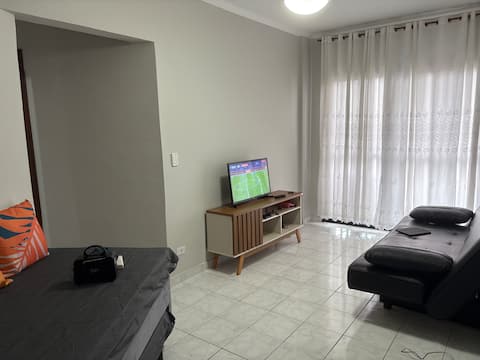 Top Airbnb: Apartment Praia Grande Ocean 1 bedroom sea view em Praia Grande