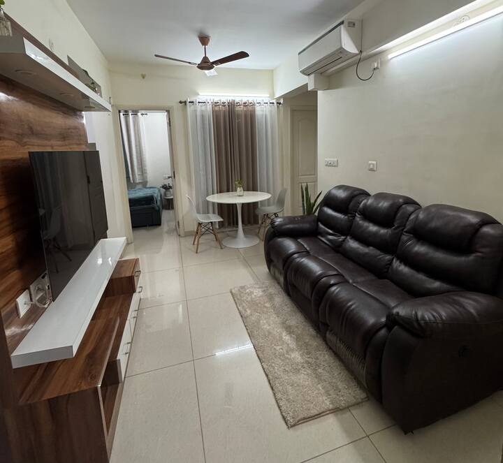 Modern 2bhk Near Airport|ac, Ro, Fridge, Wm, Wi-fi - Aéroport de Chennai (MAA)