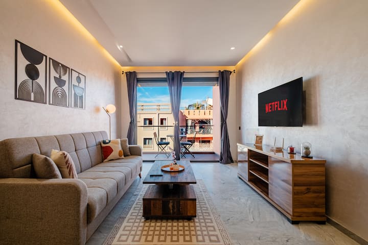 Guéliz Signature  Centre  Parking  Clim  Iptv - Marrakech
