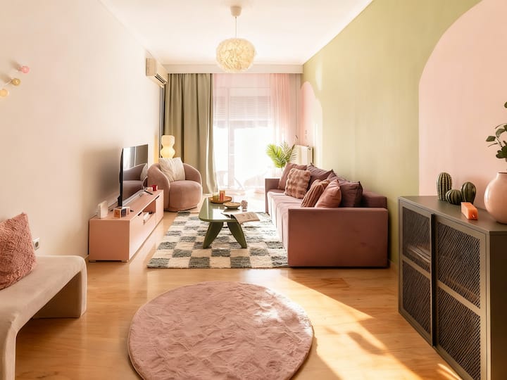 Urban Boho 3br Stay  Groups & Families - Thessaloniki