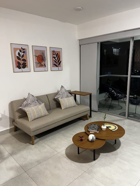 Top Airbnb: New Cartagena Scape • 2BR w/ Pool, Gym & Sauna in Tierra Baja