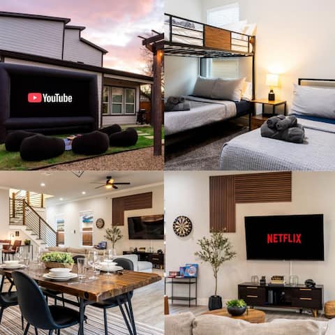 Successful Airbnb property: Summer Rates • 4BR • 8 Beds Big Yard with firepit in Los Altos