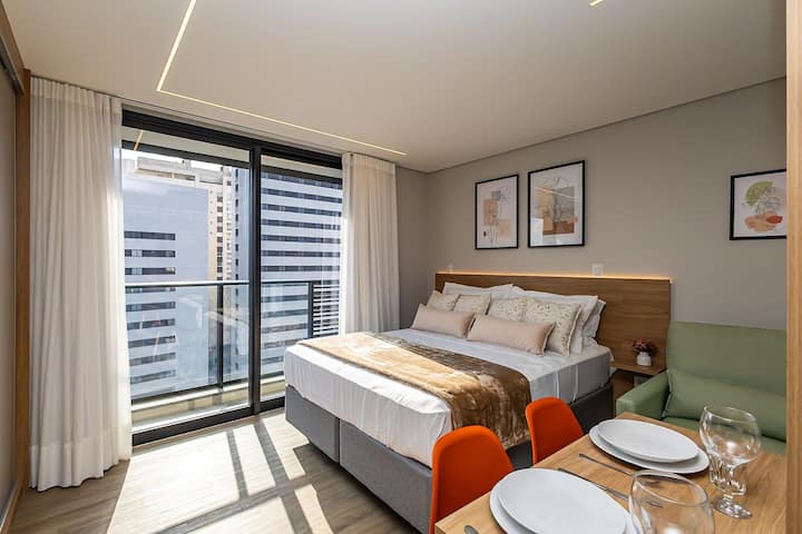 Estudio Moderno Com Sofá Cama- Suy049 - Curitiba