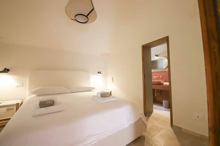 חדר זוגי עם חדר רחצה צמוד - Trullo Nuvola