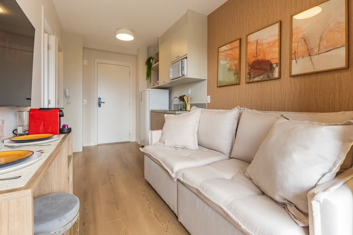Studio Cama Queen, 7min Aero Congonhas/metro/shop - São Paulo