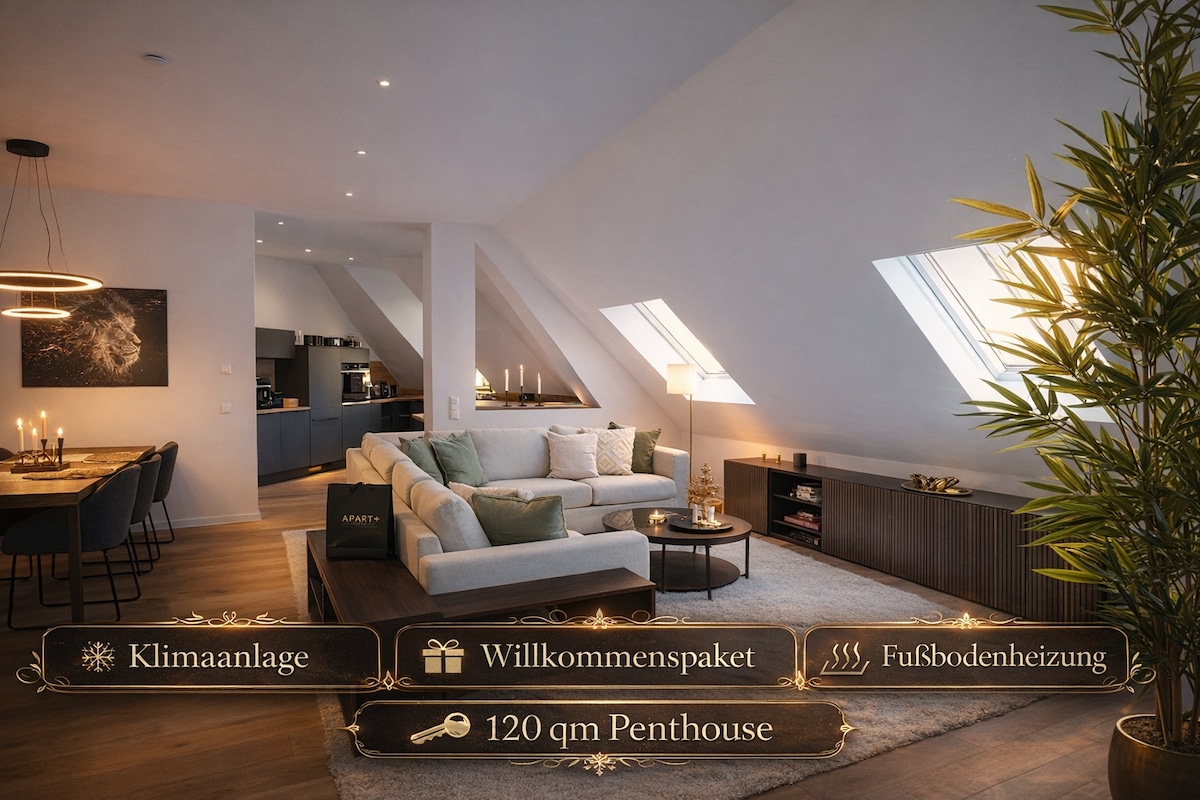 Successful Airbnb property: Signature Penthouse • 120 m² Luxury • Terrace in Volkmarsdorf