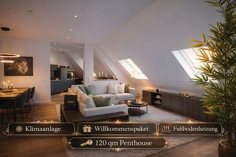 Erfolgreiche Airbnb-Immobilie: Signature Penthouse • 120 m² Luxury • Terrace in Volkmarsdorf