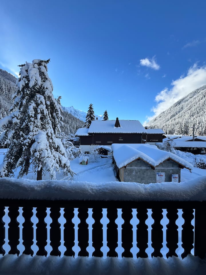 Appart Cosy 7 Pers Balcon Vue Mont-blanc - Chamonix-Mont-Blanc